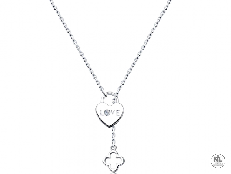 Dây chuyền Sokolov bạc 925 đính đá 1 viên CZ